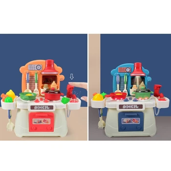 26Pcs Play House Igrača Simulacije Kuhinjska posoda in pribor Električni Kuhinjski Pripomočki