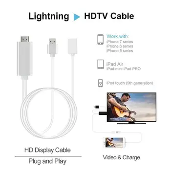 Strela Za HDMI Digitalno Kabelsko Visoko Hitrost Prenosa HDTV Prenosu 30 Pin Lingtening Za HDMI