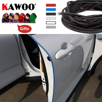 KAWOO Auto Vrata avtomobila Rob Nič Crash Trak za Zaščito Nalepke Avto-Styling Vrata Ornamenti Strani Praske Zaščitnik Dodatki