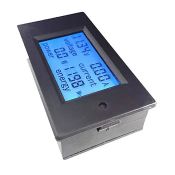 Modra Osvetlitev ozadja DC Digitalni Plošči Voltmeter Ampermeter Vgrajen Vzporedni LCD Napetost tokovna Poraba Meter