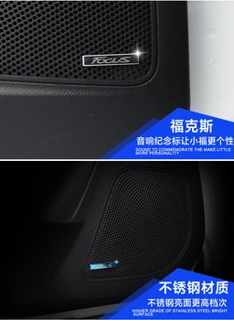 2pcs Aluminija avto escosport avdio nalepke avto zvočniki okras avto notranje nalepke za Ford Focus