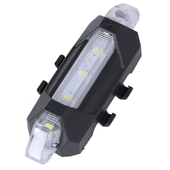 Prenosni USB Polnilne Kolo Kolo Rep Zadaj Varnost opozorilna Lučka Luč Svetilke Super Svetla Bela Svetloba