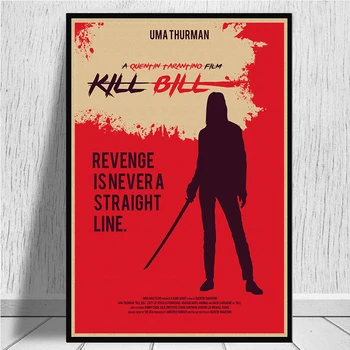 Kill Bill Vol.1 klasičnih Quentin film film kraft papir, kraft papir Cafe bar plakat Retro Plakat, dekorativno slikarstvo