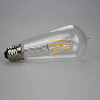 5PCS LED 360 2W 4W Žarnice E27 žarnica stara fasioned ST64 Edison Industrijske Svetilke