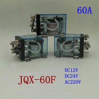 High Power Rele JQX-60F 60A DC12V/DC24V/AC220V za Splošno rabo Energije Rele