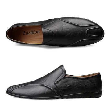 2020 Moda Vožnjo Čevlji Loafers Poletje Priložnostne Dihanje Poslovnih Grah Čevlji Moški Preprosto Leni Usnjeni Čevlji