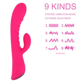 IKOKY Rabbit Vibrator 9 Načini Vaginalne Klitoris Stimulacije G Samem Sex Igrače za Ženske Odraslih Izdelkov Dildo Vibratorji