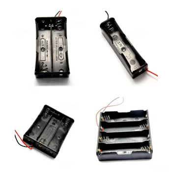Črna 1x 2x 3x 4x Reže Način 18650 Baterijo 3,7 V Škatla za Shranjevanje Primeru Zajema DIY Mobilne Litijevih Baterij Moči Banke Držalo Žice Vodi