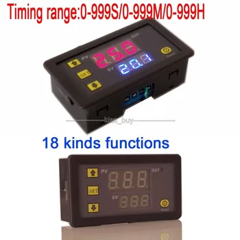 24V Digitalni prikaz časa rele modul cikla čas zamude Modul 0-999 hr/min/sec