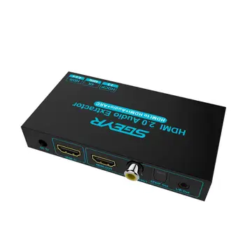 SGEYR 2.0 HDMI Audio Extractor Optični 4K Pretvornik HDMI Audio Extractor Splitter RCA(L/R), Stereo Analogni Izhod HDMI Audio Prilagoditev