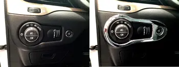 ABS Chrome Smerniki Preklopite Pokrov trim 1pcs za Jeep Cherokee 2016 avto dodatki