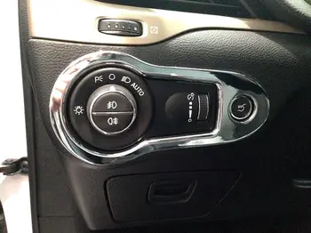 ABS Chrome Smerniki Preklopite Pokrov trim 1pcs za Jeep Cherokee 2016 avto dodatki
