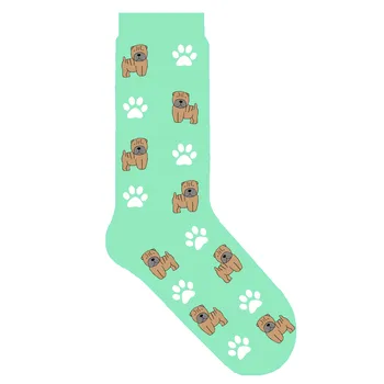 Shar-Pei je pes šapa posadke nogavice unisex cartoon živali nogavice z sharpei kuža pes temo darilo za psa, oče, mama, 50 par/veliko ORIGINAL