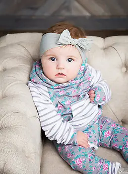 Cvetlični Trak Dojencek Dekliška Oblačila Hooded Vrhovi Hlače Prihajajo Domov Obleke 2Pcs Set