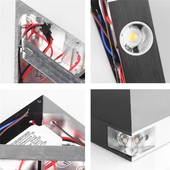 ZjRight Aluminum led stenska luč 5W Epsitar čip high power led napeljave notranjo dekoracijo RGB barvna svetloba za KTV/BAR/Domov