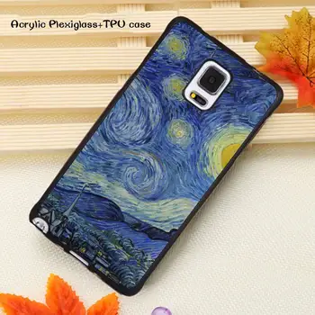 Van Gogh Zvezdnato Noč Umetnosti Telefon Primeru pleksi steklo, Akril TPU Za Samsung Note20 10 9 8 7 5 Pro ULTRA