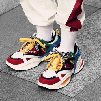 Vintage Oče Moški Čevlji 2019 Kanye Moda Zahodu Očesa Svetlobe Dihanje Moških Priložnostne Čevlji Za Tenis Podplat Superge Zapatos Hombre#700
