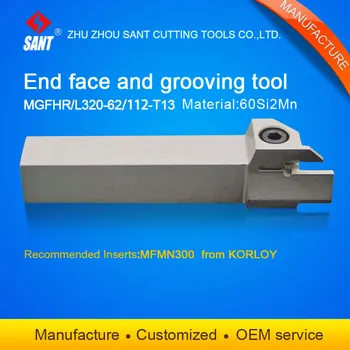 CNC struženje orodje za Vezanje, orodje imetnik MGFHR320-62-112-T13 z Korloy vstavi MFMN300