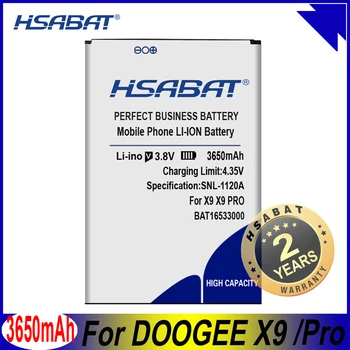 HSABAT 3650mAh BAT16533000 Baterija za DOOGEE X9 5.5 palčni X9Pro X9 Pro