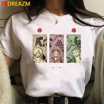 Japonski Anime Enem Kosu Grafični Tees Ženske Kawaii Risanka Luffy T Shirt Poletje Vrhovi Smešno Harajuku Hip Hop Unisex Tshirt Ženske