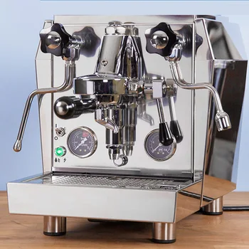 220V Pol-avtomatski espresso stroj Obtočna črpalka samodejno dovodu vode velike zmogljivosti aparat za kavo kavo kavo Komercialne VROČE