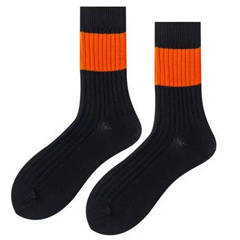 LEOSOXS Priporočljivo parov nogavic šest stric oranžna kaki moški in ženske enako debele priljubljena logotip nogavice jesen/zima kup nogavice