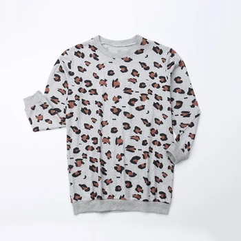 2019 Mati, Hči, Sin Družine Ujemanja Obleke Ženske Dekle, Fant Majica Vrhovi Oblačila Kostum Jeseni Priložnostne Leopard Natisnjen