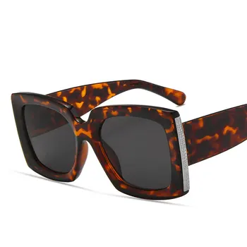 2021 sončna Očala Kvadratnih Ženske Ženska sončna Očala Očala Očala Plastični Okvir Jasno Objektiv UV400 Odtenek Moda Vožnje Nova