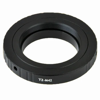 Fotoaparat T2-M42 Objektiv Nastavek Za Teleskopi Mikroskopom Obroč Gori Črni Priključek