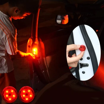 2Pcs Univerzalni LED Auto Avto Odprtih Vrat Opozorilo Flash Svetlobe Strobe Signalna luč