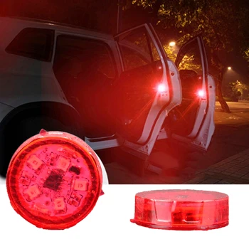 2Pcs Univerzalni LED Auto Avto Odprtih Vrat Opozorilo Flash Svetlobe Strobe Signalna luč