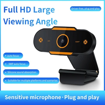 HD Webcam Računalnik Spletna Kamera za Video klice Gaming Snemanje Konference