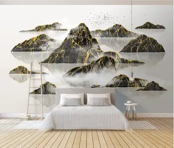 AINYOOUSEM Novi Kitajski slog pokrajino v ozadju stene papier peint de papel parede ozadje 3d stenske papirne nalepke