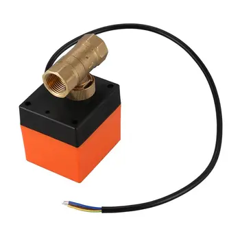 Vroče XD-DN15-2 AC220V, klimatska tla ogrevanje mikro-električni dvosmerni krogelni ventil tri vrstice dve nadzor električnih krogelna pipa