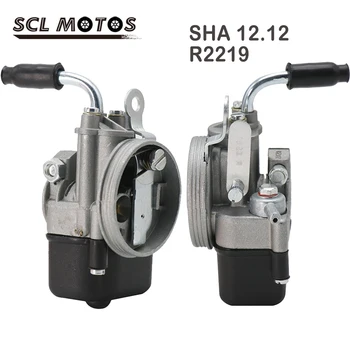 SCL MOTOS Novo 1PC Motocikel Uplinjač ogljikovih hidratov Za Dellorto SHA 12.12 R2219 2 Kap Piaggio Bravo 50CC Skuter Motor