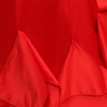 Formalno Slaven Obleke morska deklica Proti-vrat Zamah Vlak Saten Rdeče Backless Večerne Obleke Slavni Rdeči Preprogi Obleke