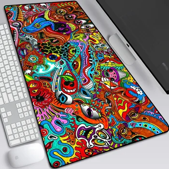 Velika gaming mouse pad Igralec barva zaklepanje edge tipkovnica miška ploščica igralne mize mouse pad naslikal mouse pad tabela mat