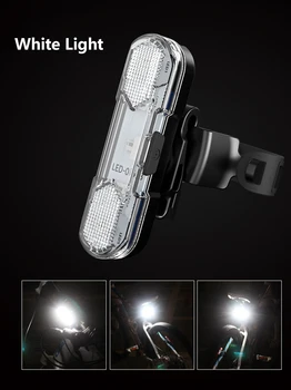 2020 Kolo Svetlobe Polnilna LED Izposoja Luč USB Zadaj Rep Varnost Opozorilo Kolesarjenje Prenosni Flash Svetlobe Kolesarske Opreme