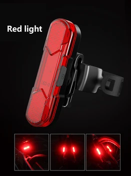 2020 Kolo Svetlobe Polnilna LED Izposoja Luč USB Zadaj Rep Varnost Opozorilo Kolesarjenje Prenosni Flash Svetlobe Kolesarske Opreme