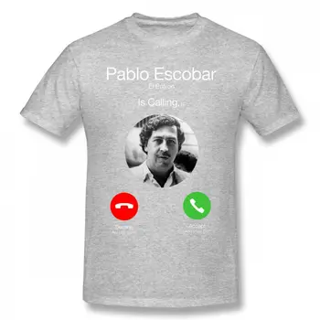 2019 Smešno Pablo Escobar Kliče Moški Majica S Kratkimi Rokavi Film Tees Vrhovi Unisex Tee