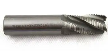 Novo 4flute M2AI dia 6 mm koncu mlini rezkanje rezalnik strojno orodje, ki Grobo rezalnik CNC orodja Super-trdo hitroreznega jekla 4F-6*6*13*57