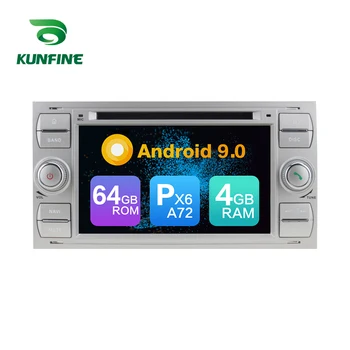 Android 9.0 Jedro PX6 A72 Ram 4G Rom 64 G Avto DVD GPS Multimedia Player Avtomobilski Stereo sistem Za Ford focus 2004-2008 Radio glavne enote