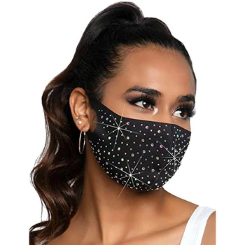 Nova Moda Sparkly Masko Z Okrasnih Elastična Ponovno Stroj Moda Za Obraz Maska Za Okras, Nakit Maske Unisex Masko