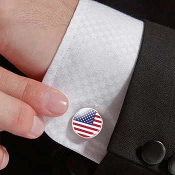 Zastavo zapestne gumbe za Moške Obleko Srajco Najboljši Človek zapestne gumbe, določijo Nacionalne Zastave Nakit manšetni Gumbi zapestne gumbe, Poroka