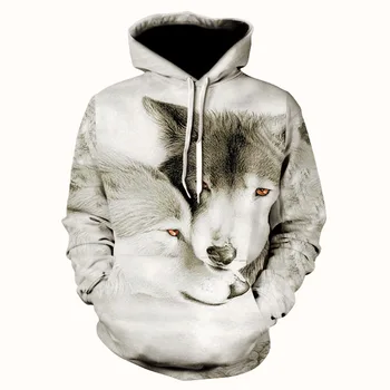 3D Volk osebnost tiskane športne hoodie padec moda moških in žensk priložnostne obrabe ulica harajuku puloverju
