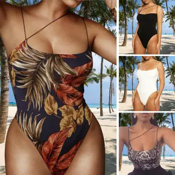 2020 Ženske Push Up Podložen Bikini Poletje Plažo Enodelne Kopalke Monokini
