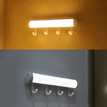 Senzor gibanja Ponoči Luči Pitne LED Omaro Luči, Stenske Svetilke Baterija Napaja Brezžične Led Kabinet Svetilka Z Magnetnim trakom