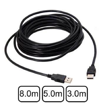 8m 5m 3m USB Tip A Moški na USB 2.0 Moški Podatkovni Kabel za Trdi Disk & Optičnega & Tiskalnik