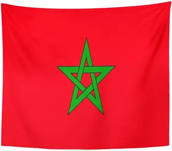 Tapiserija, Rdeče Maroški Maroko Zastavo Maroc Star Moroco Morocan Tapiserije Steni Visi za dnevno Sobo, Spalnica Domu