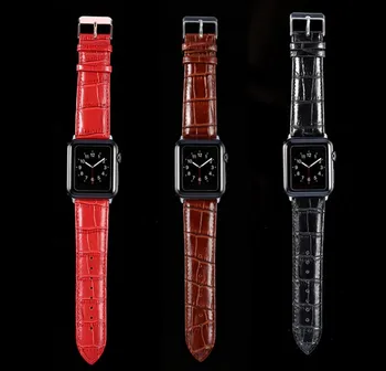 Serija 6/5/4/3/2/1 Za Apple Watch Band 38 42 40 44 mm Za iwatch se manšeta usnje vzorec krokodil